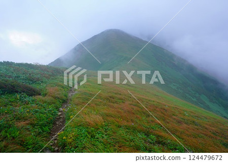 The ridgeline from Mount Kaneyama to Mount Ryumonyama 124479672
