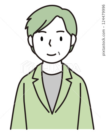 Middle-aged woman in a suit 124479996