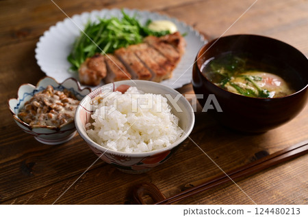 Soup and Dish: Pork Loin Marinated in Salt Koji 124480213