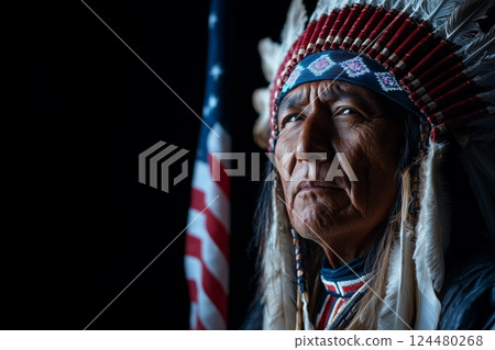 Native American Heritage Portrait Native American Heritage Portrait 124480268