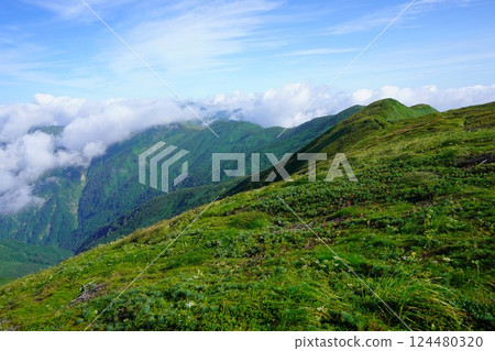 朝日山脈的山脊 朝日山脈的山脊 124480320