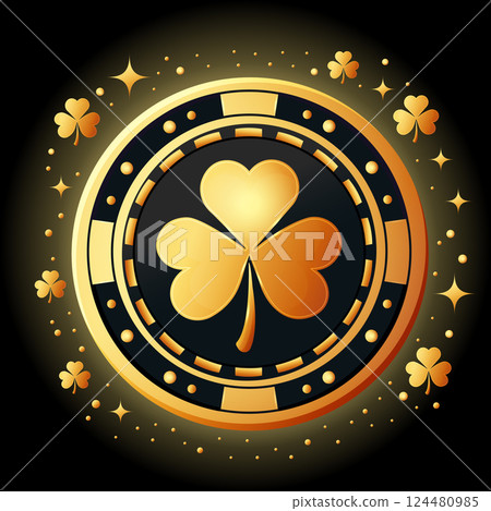 Casino Gold Chip Design for Casino and Gambling Casino Gold Chip Design for Casino and Gambling 124480985