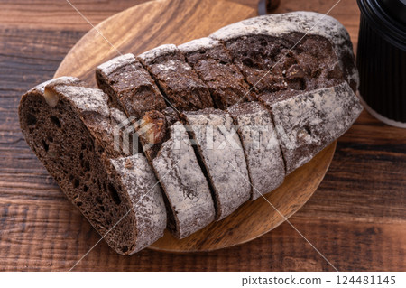 Chocolate and Macadamia Nut French Bread 124481145