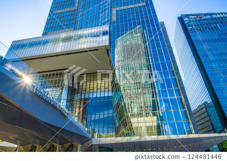 Tokyo cityscape in Japan: A ray of hope...View of Toranomon Hills Station Tower (Toranomon Hills Station) and more Tokyo cityscape in Japan: A ray of hope...View of Toranomon Hills Station Tower (Toranomon Hills Station) and more 124481446