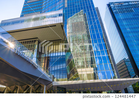 Tokyo cityscape in Japan: A ray of hope...View of Toranomon Hills Station Tower (Toranomon Hills Station) and more Tokyo cityscape in Japan: A ray of hope...View of Toranomon Hills Station Tower (Toranomon Hills Station) and more 124481447
