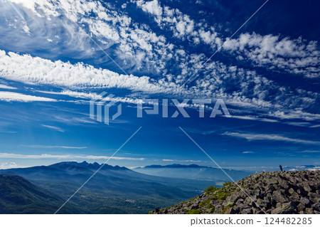 The main peaks of the Yatsugatake Mountain Range and the Southern Alps as seen from the summit of Mt. Tateshina 124482285