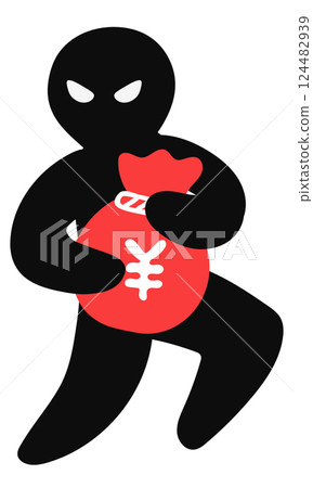 Thief silhouette vector pictogram Thief silhouette vector pictogram 124482939