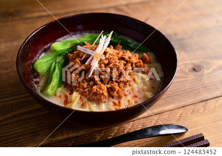 soy milk dandan noodles soy milk dandan noodles 124483452