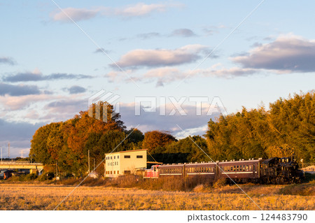 [Mooka Line] SL being sent to Mooka Station 124483790