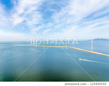 秋田海上風力發電(秋田縣秋田市、片上市) 秋田海上風力發電(秋田縣秋田市、片上市) 124484593