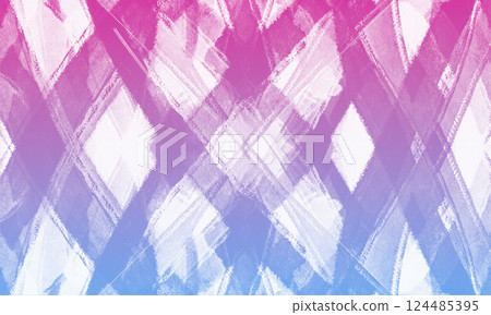Abstract purple and blue   geometric  watercolor  paint background 124485395