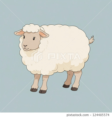 white sheep 124485574