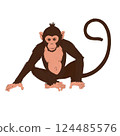 Monkey logo design 124485576