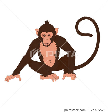 Monkey logo design 124485576