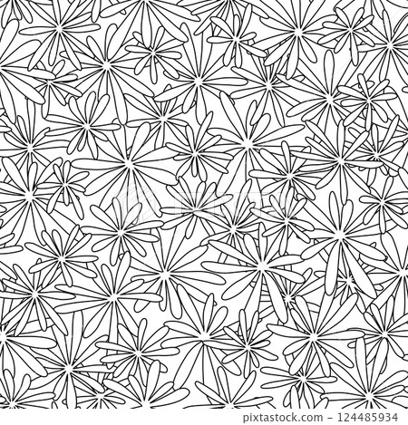 Abstract and cute floral pattern perfect for textiles, Abstract and cute floral pattern perfect for textiles, 124485934