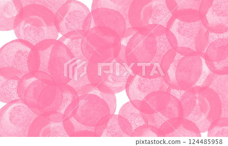 pink circle watercolor paint background pink circle watercolor paint background 124485958