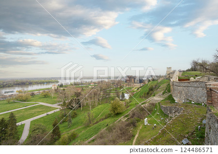 The ancient fortress in Belgrade, Serbia The ancient fortress in Belgrade, Serbia 124486571