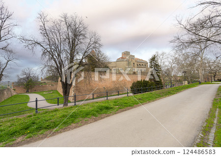 The ancient fortress in Belgrade, Serbia 124486583