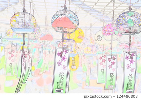 插圖 CG圖像 夏日傳統 風林 3 插圖 CG圖像 夏日傳統 風林 3 124486808