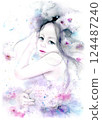 Cute girl striking a pose 124487240