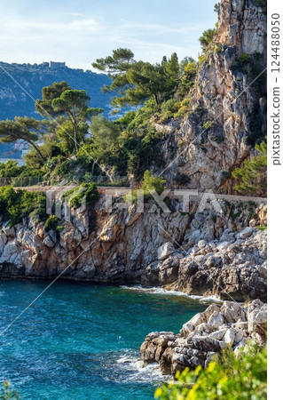 Landscape view in Saint Jean Cap Ferrat, Cote D'Azur France Landscape view in Saint Jean Cap Ferrat, Cote D'Azur France 124488050