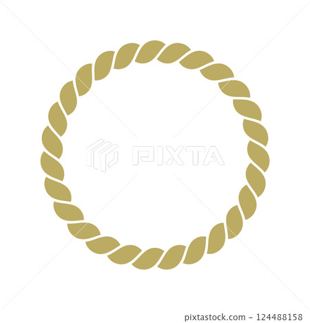 Japanese style rope illustration Japanese style rope illustration 124488158
