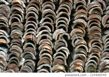 Traditional house tiles 124488549