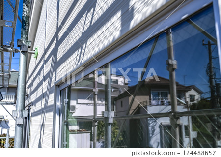 Exterior wall repair work for detached houses - High side light 124488657