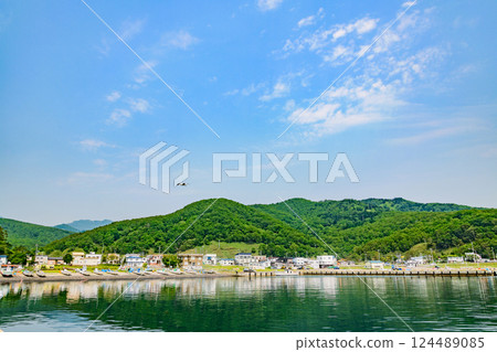 Matsuri, a small fishing port in Rausu, Hokkaido Matsuri, a small fishing port in Rausu, Hokkaido 124489085