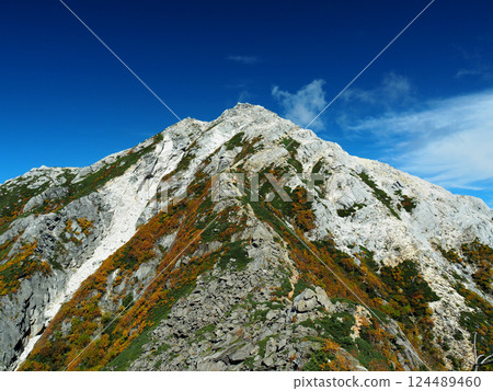 [Mountain scenery] Climbing Mt. Kaikoma in Yamanashi and Nagano Prefectures, heading to the summit (2019) 124489460