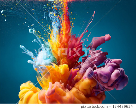 Colorful paint Colorful paint 124489634