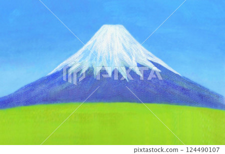 Grassland at the foot of Mt. Fuji 124490107