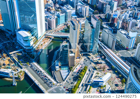 日本橫濱城市景觀 - 橫濱市和櫻木町車站景觀（20 日） 124490275