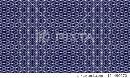 Hemp leaf pattern 124490670
