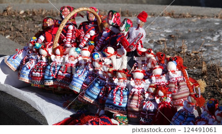 Folk art of Ukraine home-made children's dolls 124491061
