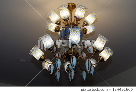 Kyiv, Ukraine September 1, 2023: Interior of the Kyiv State Puppet Theater in the city of Kyiv 124491600