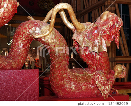 Red Dragon - national Chinese folklore 124492039