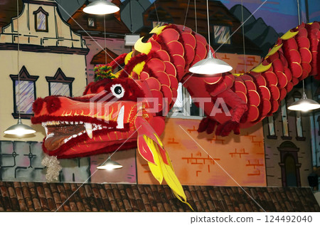 Red Dragon - national Chinese folklore 124492040