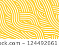 Abstract linear noodle pattern. Geometric texture for Asian kitchen design. 124492661
