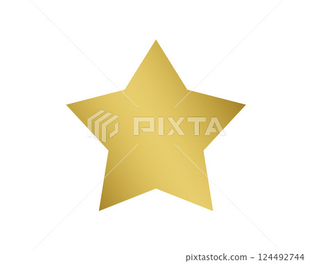 Pentagonal golden star 01 124492744
