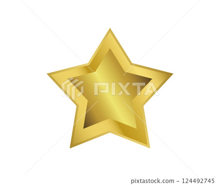 Pentagonal golden star 02 Pentagonal golden star 02 124492745