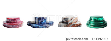 Decorative coasters in various colors and textures are presented in a row, featuring rich marbled patterns. Each piece showcases a unique style that enhances any tabletop decor Decorative coasters in various colors and textures are presented in a row, featuring rich marbled patterns. Each piece showcases a unique style that enhances any tabletop decor 124492903