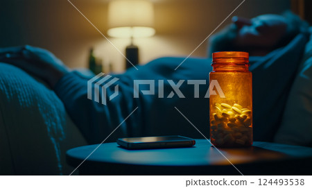 Nighttime Medication Routine 124493538