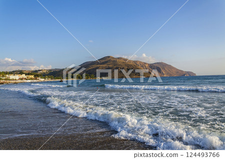 Landscape near Georgioupoli village in Chania regional unit, Crete island, Greece, sunny summer day Landscape near Georgioupoli village in Chania regional unit, Crete island, Greece, sunny summer day 124493766