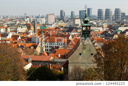View of Bratislava with river View of Bratislava with river 124495225
