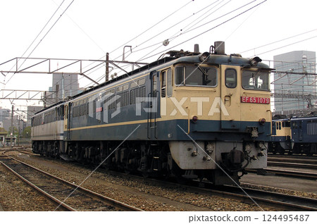 停放在田端機車庫的 EF65 1000 系列機車 停放在田端機車庫的 EF65 1000 系列機車 124495487