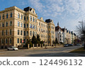 Elegant Historic Street in Riga, Latvia 124496132