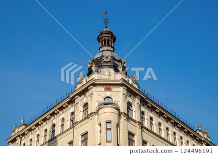 Eclectic Historic Building with Baroque Dome in Riga Eclectic Historic Building with Baroque Dome in Riga 124496191