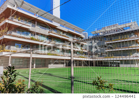Harumi Nishi Elementary School, a public elementary school in the Harumi Flag district of Chuo Ward, Tokyo Harumi Nishi Elementary School, a public elementary school in the Harumi Flag district of Chuo Ward, Tokyo 124496441