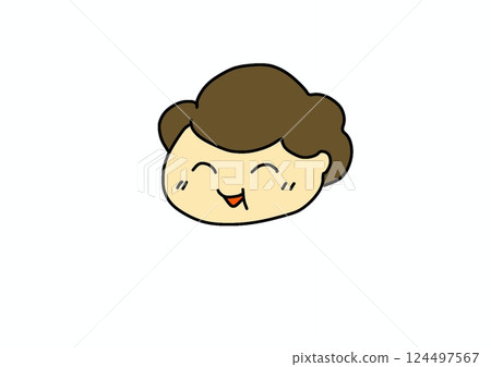 A woman with a smile A woman with a smile 124497567